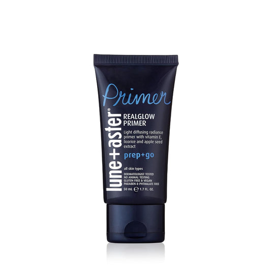 Lune+Aster RealGlow Primer | Complexion-Enhancing, Light Diffusing Radiance Primer. Formulated With Vitamin E & Apple Seed Extract. Dermatologist Tested. Vegan & Gluten Free, 1.7 Fl Oz